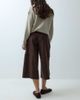 Abercrombie & Fitch Abercrombie & Fitch high rise faux suede culottes in brown - 3
