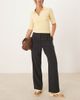 Abercrombie & Fitch Abercrombie & Fitch high rise midweight straight leg pants in black - 1
