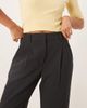 Abercrombie & Fitch Abercrombie & Fitch high rise midweight straight leg pants in black - 4