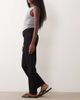 Abercrombie & Fitch Abercrombie & Fitch high rise straight leg jeans in black - 3