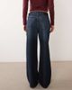 Abercrombie & Fitch Abercrombie & Fitch high rise wide leg jeans dark blue wash - 2