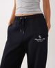 Abercrombie & Fitch Abercrombie & Fitch high rise wide leg sweatpants in black - 3