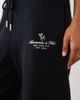 Abercrombie & Fitch Abercrombie & Fitch high rise wide leg sweatpants in black - 4