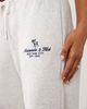 Abercrombie & Fitch Abercrombie & Fitch high rise wide leg sweatpants in light gray - 4