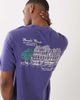 Abercrombie & Fitch Abercrombie & Fitch hotel back graphic t-shirt in purple-Navy - 1