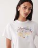 Abercrombie & Fitch Abercrombie & Fitch Ibiza graphic baby tee in white - 1
