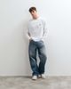 Abercrombie & Fitch Abercrombie & Fitch icon logo heavyweight long sleeve t-shirt in white - 2