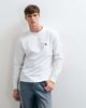 Abercrombie & Fitch Abercrombie & Fitch icon logo heavyweight long sleeve t-shirt in white - 3