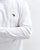 Abercrombie & Fitch Abercrombie & Fitch icon logo heavyweight long sleeve t-shirt in white - 4