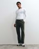 Abercrombie & Fitch Abercrombie & Fitch icon logo straight leg sweatpants in khaki-Green - 1