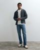 Abercrombie & Fitch Abercrombie & Fitch knit crew neck button up cardigan in dark gray - 3