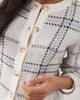 Abercrombie & Fitch Abercrombie & Fitch knit crew neck cardigan in beige plaid-Neutral - 2