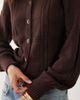 Abercrombie & Fitch Abercrombie & Fitch knit crew neck cardigan in brown - 3