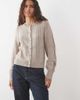 Abercrombie & Fitch Abercrombie & Fitch knit crew neck cardigan in cream-Neutral - 1
