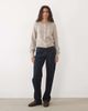 Abercrombie & Fitch Abercrombie & Fitch knit crew neck cardigan in cream-Neutral - 3