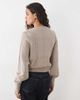 Abercrombie & Fitch Abercrombie & Fitch knit crew neck cardigan in cream-Neutral - 4
