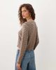 Abercrombie & Fitch Abercrombie & Fitch knit micro cardigan in brown striped print-White - 4