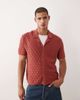 Abercrombie & Fitch Abercrombie & Fitch knit short sleeve polo in burgundy-Red - 1
