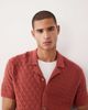 Abercrombie & Fitch Abercrombie & Fitch knit short sleeve polo in burgundy-Red - 3