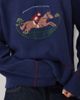 Abercrombie & Fitch Abercrombie & Fitch knitted crew neck horse graphic sweater in navy-MULTI - 3