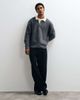 Abercrombie & Fitch Abercrombie & Fitch knitted long sleeve button up polo sweater with contrast collar in gray - 2
