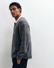 Abercrombie & Fitch Abercrombie & Fitch knitted long sleeve button up polo sweater with contrast collar in gray - 4