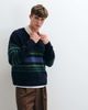 Abercrombie & Fitch Abercrombie & Fitch knitted rugby polo sweater in blue and green stripe-MULTI - 1
