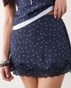 Abercrombie & Fitch Abercrombie & Fitch lace trim satin mini skort in navy polka dots - part of a set - 3