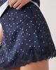 Abercrombie & Fitch Abercrombie & Fitch lace trim satin mini skort in navy polka dots - part of a set - 4