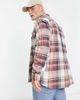 Abercrombie & Fitch Abercrombie & Fitch lightweight check flannel shirt in burgundy-Red - 2