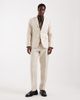 Abercrombie & Fitch Abercrombie & Fitch linen blend slim fit single breasted blazer in beige - part of a set-Neutral - 2
