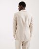 Abercrombie & Fitch Abercrombie & Fitch linen blend slim fit single breasted blazer in beige - part of a set-Neutral - 3