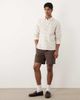 Abercrombie & Fitch Abercrombie & Fitch linen rich long sleeve shirt in white plaid - 3
