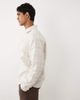 Abercrombie & Fitch Abercrombie & Fitch linen rich long sleeve shirt in white plaid - 4