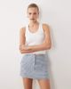 Abercrombie & Fitch Abercrombie & Fitch linen rich mini skort in blue gingham - 2
