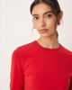 Abercrombie & Fitch Abercrombie & Fitch long sleeve baby tee in red - 3