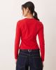 Abercrombie & Fitch Abercrombie & Fitch long sleeve baby tee in red - 4