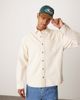 Abercrombie & Fitch Abercrombie & Fitch long sleeve denim shirt in cream-Neutral - 1