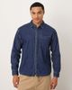 Abercrombie & Fitch Abercrombie & Fitch long sleeve denim shirt in dark blue wash - 1