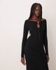 Abercrombie & Fitch Abercrombie & Fitch long sleeve hardware sweater maxi dress in black - 2