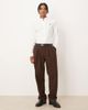 Abercrombie & Fitch Abercrombie & Fitch long sleeve icon logo oxford shirt in white-Black - 2