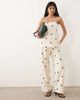 Abercrombie & Fitch Abercrombie & Fitch longline bandeau top in white polka dot, part of a set - 3