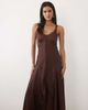 Abercrombie & Fitch Abercrombie & Fitch longline button up cami slip in brown - 3