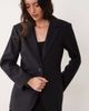 Abercrombie & Fitch Abercrombie & Fitch longline cinched waist blazer in black - 4