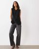Abercrombie & Fitch Abercrombie & Fitch longline v-neck vest in black - part of a set - 1