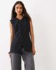 Abercrombie & Fitch Abercrombie & Fitch longline v-neck vest in black - part of a set - 3