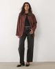 Abercrombie & Fitch Abercrombie & Fitch longline worker jacket with clasp detail in brown - 2