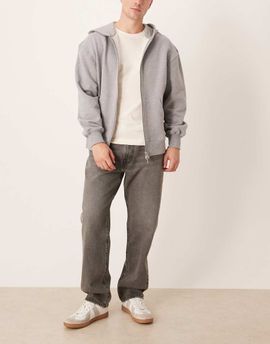 Abercrombie & Fitch Abercrombie & Fitch loose 5 pocket jeans in gray