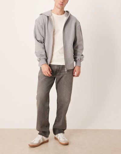 Abercrombie & Fitch Abercrombie & Fitch loose 5 pocket jeans in gray