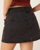 Abercrombie & Fitch Abercrombie & Fitch low rise denim mini skort in black - 4